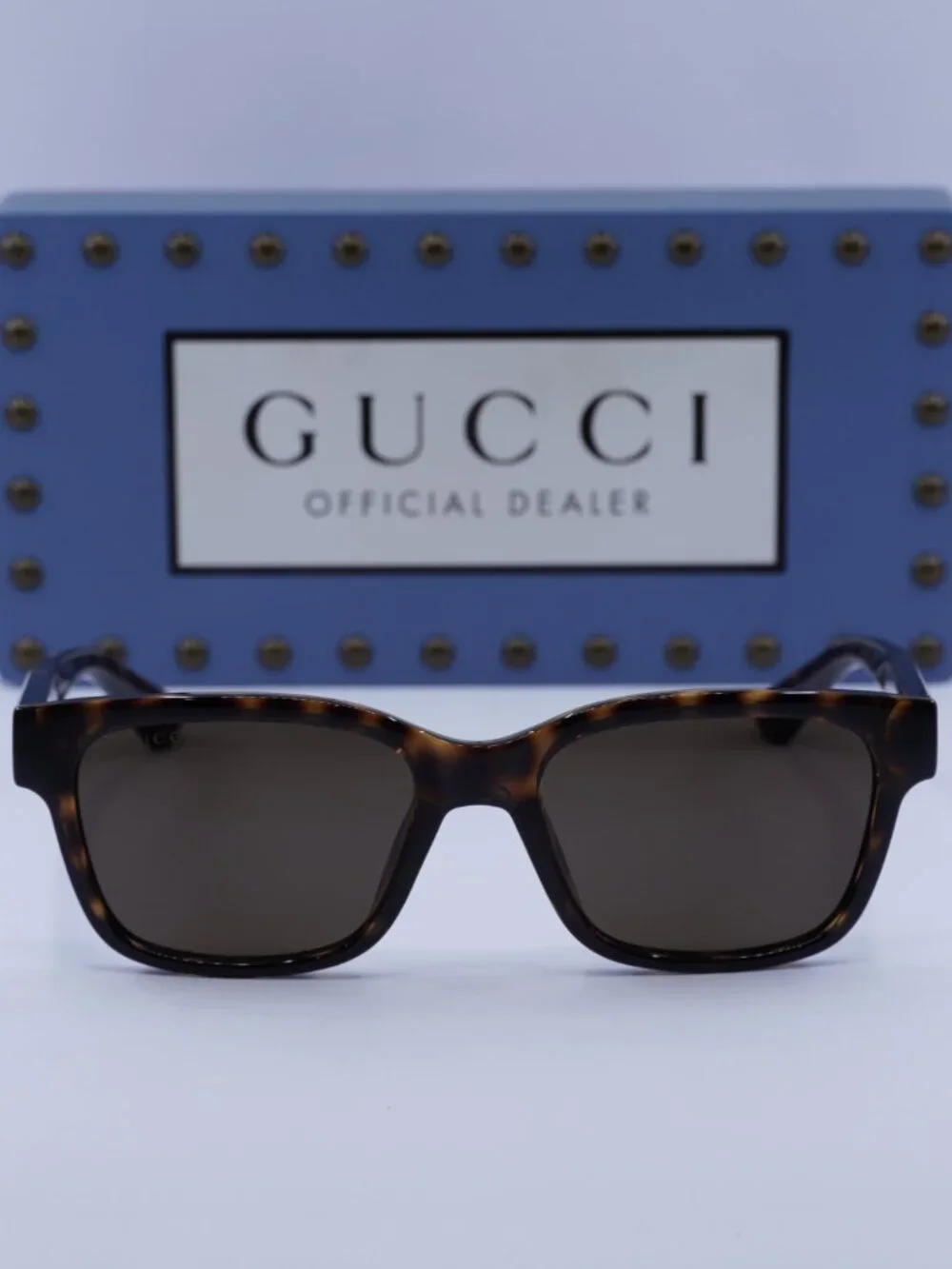 Gucci GG1716S 002 Square Sunglasses - Havana / Brown